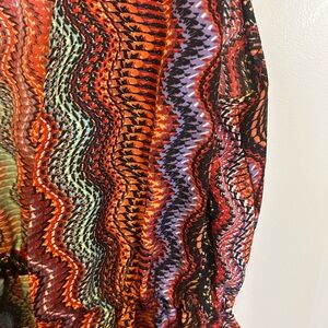 Chic Multicolor Zigzag Maxi Dress Cover-up Boutique Item